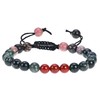 Healing Bracelets Set for Immunity Manifestation - Rhodonite Moss Agate