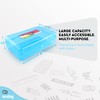 Enday Pencil Box Blue, Plastic Pencil Case, Multipurpose Storage Utility
