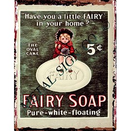 small FAIRY SOAP BATHROOM ADVERT METAL SIGN RETRO VINTAGE STYLE coffee shop kitchen bar pub wall art