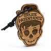 Fashionalarm Keyring Skull Coolest Godmother Made of Wood with Engraving
