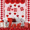 DIMIGHT Red Valentine's Day Decoration Set, BE MINE Banner, Love