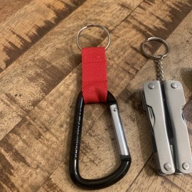 Unbranded New Carabiner Keychain And Mini Multi Tool W/Sheath