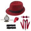 1920s Accessories for Men 20s Gatsby Gangster Costume Accessories Set