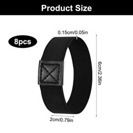 Pack of 8 Shoelaces Fixing Strap Football Fixing Tape for Football Boots Children, Elastic Anti-Drop Strap, Shoe Strap Fixed Tying Accessories, Suitable for Football Boots, High Heels, Sports Shoes