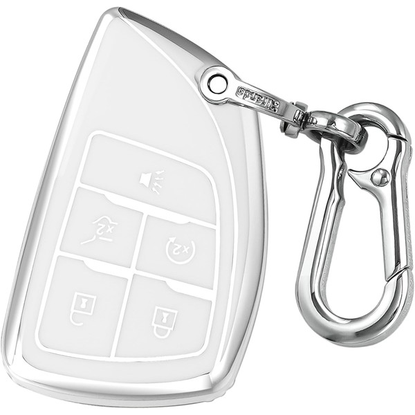 Kirsnda key fob cover case with Metal buckle Compatible with