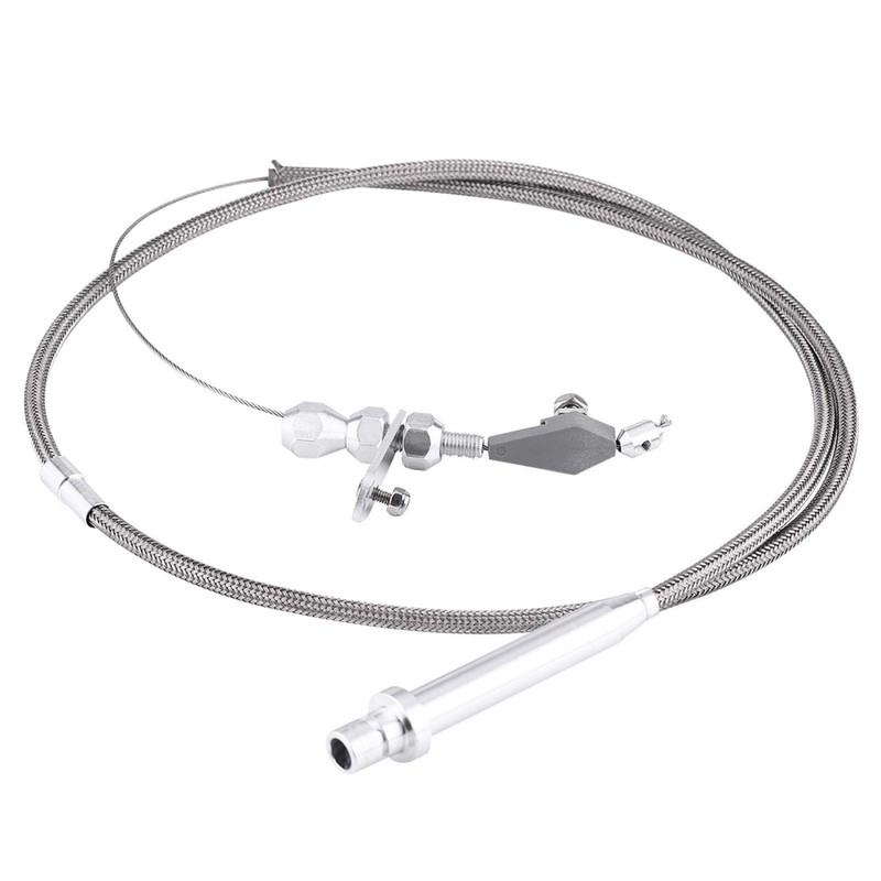 For Chevy TH350 Stainless Steel Braided Transmission Kick Down Cable