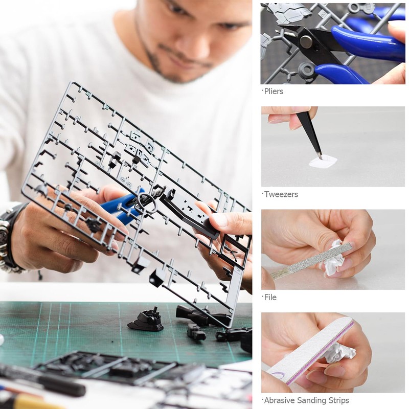 Model Making Tools Kit – 14 PCS Hobby Tool Set