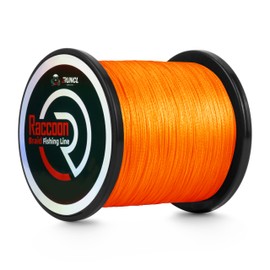 RUNCL Upgraded Braided Fishing Line, Colorfast Fishing Line Braid for Bass, Trout, Crappie, Ultra Strong Braid for Saltwater Freshwater, Abrasion Resistant, Zero Stretch, 6-80lb, 150/300/500/1000Yds