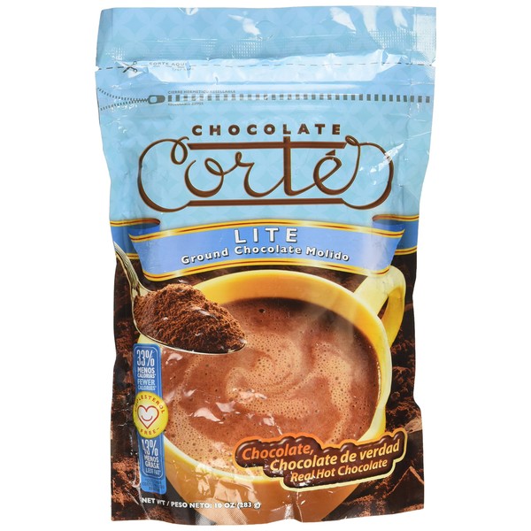 Ground Lite Hot Chocolate Cocoa Cortes 10oz