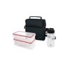 IRIS Airtight Optimal Lunch Bag with 2 Containers and Bottle,