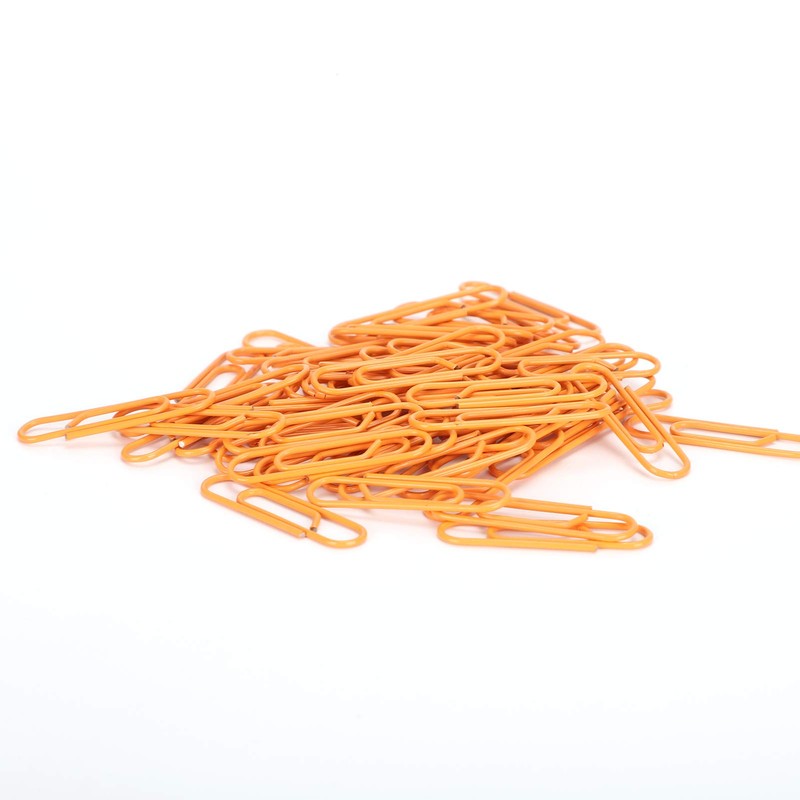 3 Boxes Paper Clip Orange Small Portable Shaped Cute Pin