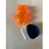 3 Muñecos Panditas Plak Figura Anaranjada Modelo Basketball (Usado)