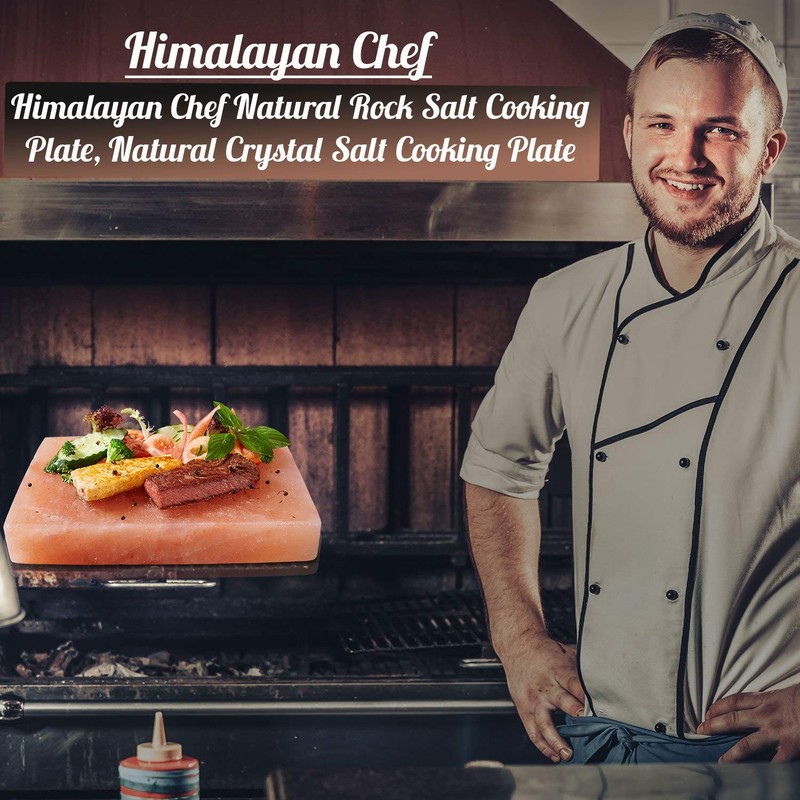 Himalayan Chef Cooking Plate Block Cooking Salt Plate & Holder