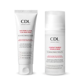 CANDORLOV Lux Duo Set - 1x Red Pore Mud Pack & 1x Bubble Sparkle Mask