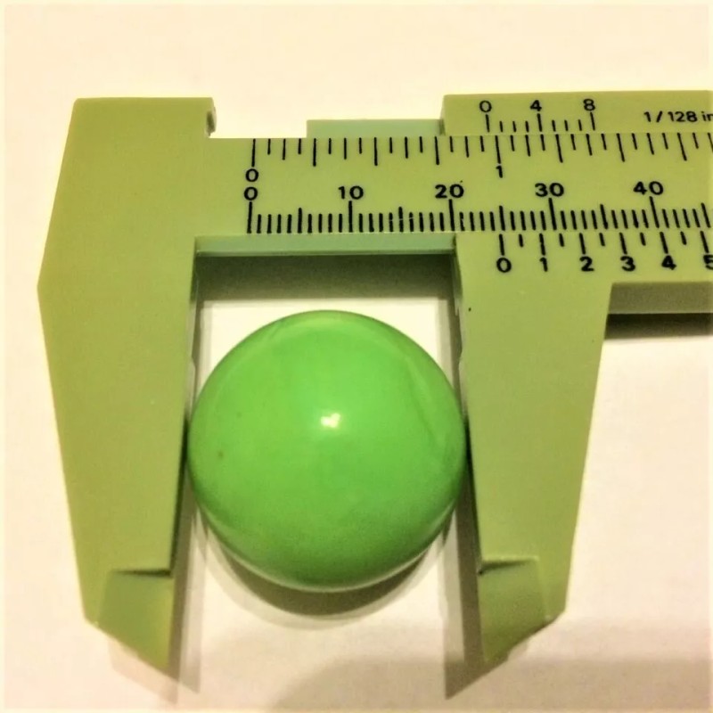 1" INCH 25mm 2 LBS POUND 48 pcs Opaque GREEN