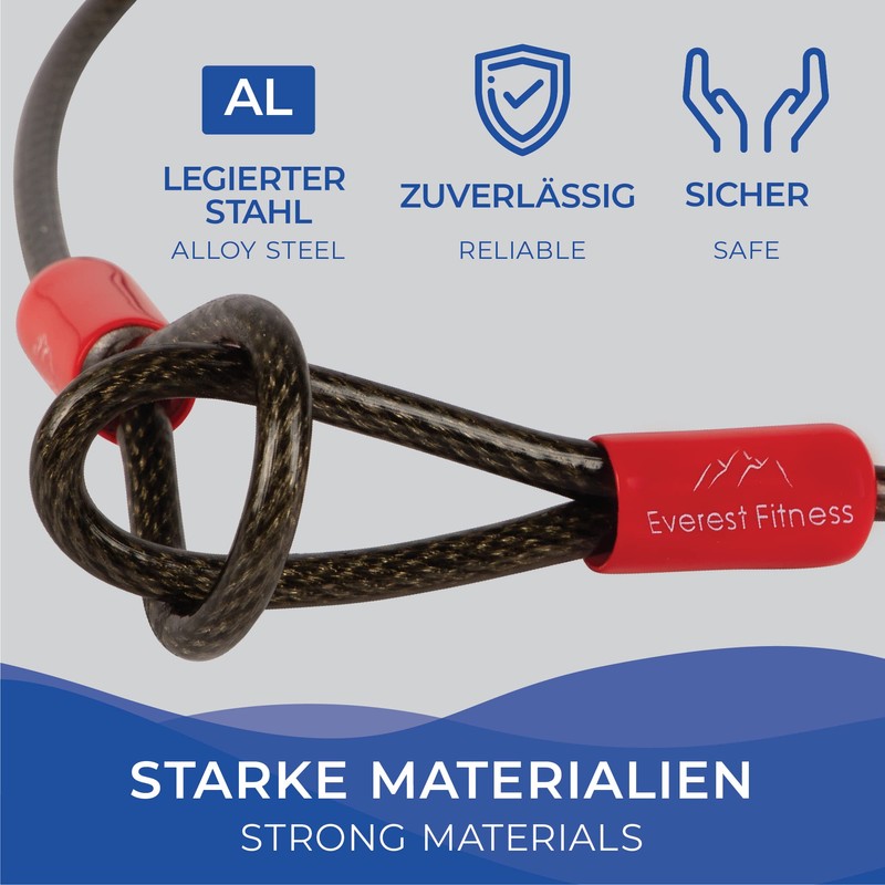 Everest Fitness Universal Loop Cable, 76 cm, 200 cm, 500