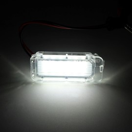 2pcs LED License Number Plate Light – Compatible with Ford Fiesta, Focus MK3, Galaxy MK3, C-MAX, S-MAX, Mondeo, Kuga, Ranger | For Jaguar XF