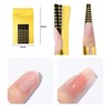 HUIKKJP 200Pcs Nail Foam Paper Tray Accessories Nail Extension Paper