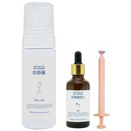 Yoo Jeong-ryong Enzyme Science Lactobacillus Feminine Cleanser Beauty Foam 150ml + Beauty Essence 50ml set, 1 piece / 유정룡효소과학 유산균 여성청결제 미화폼 150ml + 미화에센스 50ml 세트, 1개