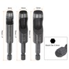 HARFINGTON Leather Hollow Punch Set 1/4 Hex Shank for Drills,