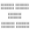 100 Pack Aluminum Whistle, Sports Whistle, Emergency Survival Whistles with