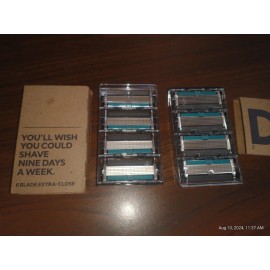 Dollar Shave Club 8 DOLLAR SHAVE CLUB  RAZORS "EXECUTIVE" 6 BLADE (2 PKS OF 4 CARTRIDGES)