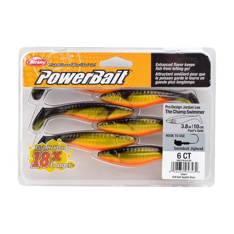 PowerBait The Champ Swimmer Fool's Gold 3.8in | 10cm