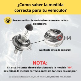 Focos Led Para Auto Kit 11,000lm Faros Luces Carro Luz Hiper