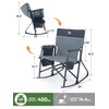 TIMBER RIDGE Folding Oversized Rocking Camping Chair, 400lbs Capacity Portable