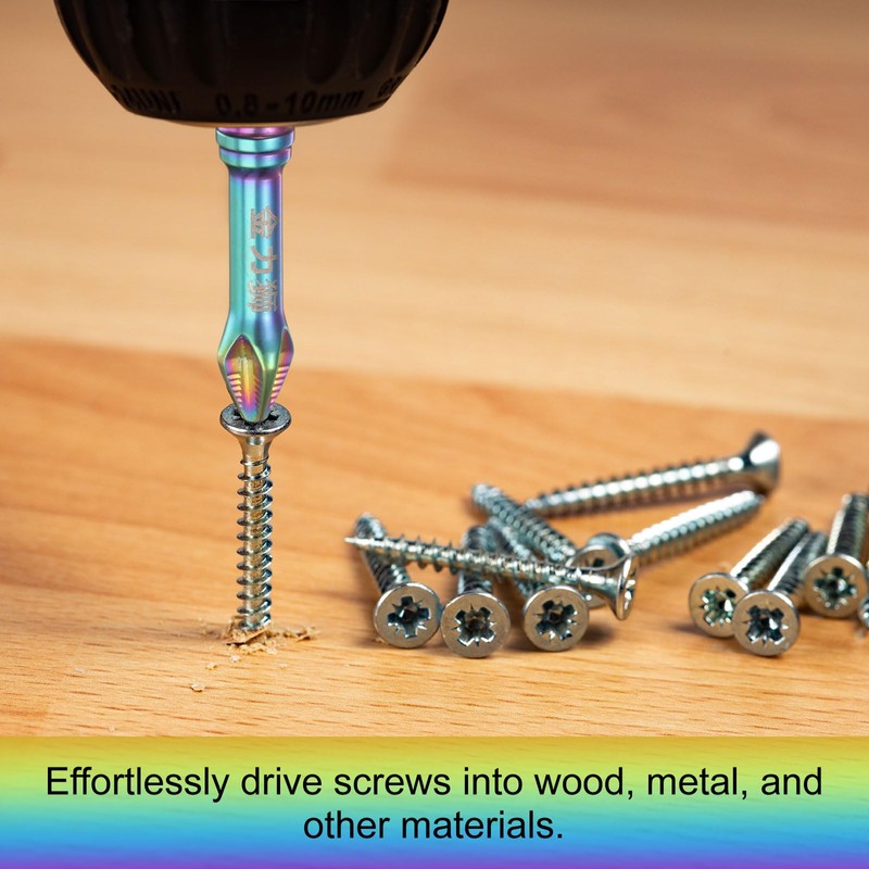 sourcing map 3pcs Impact Phillips Screwdriver Bit Set PH2 (#2)
