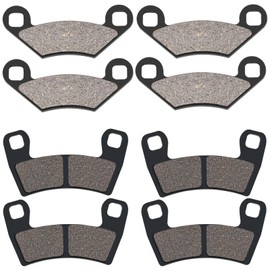 Front & Rear Brake Pads for POLARIS ATV 800 Ranger RZR 2008-2014/800 Ranger RZR S EFI 2009-2013/450 S Outlaw 2008/450 Outlaw MXR 2009-2010