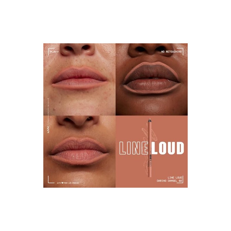 NYX Professional Makeup, Line Loud Lip Liner, Delineador de Labios,