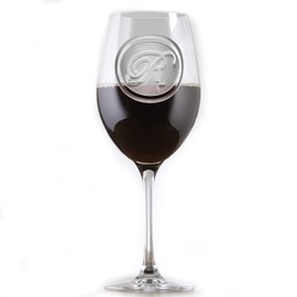 Monogram Engraved Stolzle Crystal Red Wine Glass (Set of 2)