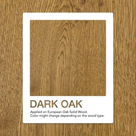 Natura Onecoat Wood Stain Oil, Sample, 25 mL (0.84 fl oz), Dark Oak, Easy to Apply, Very Low Odor, Linseed Oil, Interior Furniture & Flooring, Dries Fast, VOC/Solvent Free, Hardwax Oil for Sampling