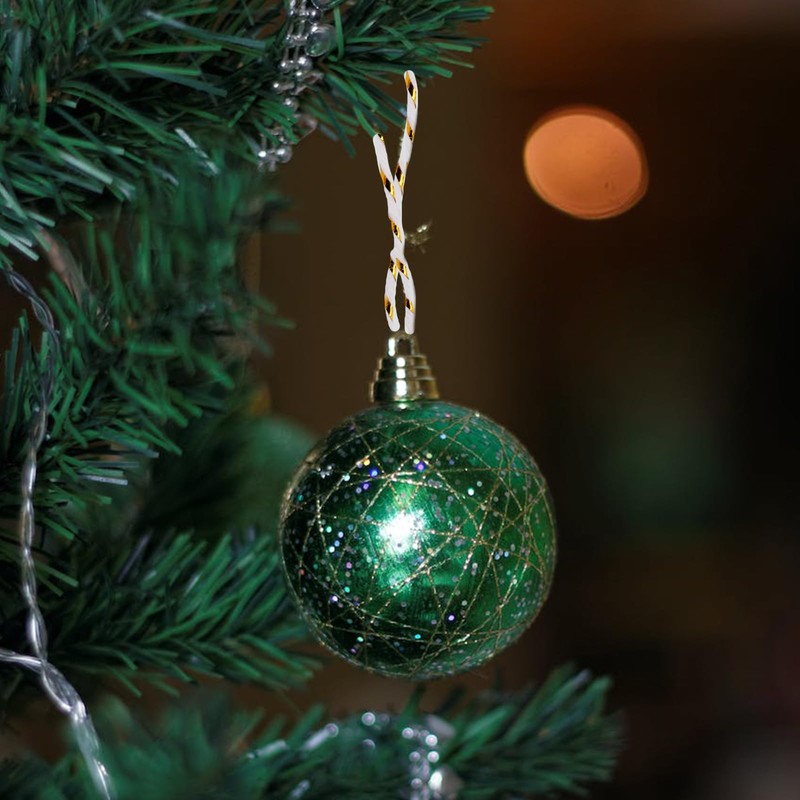 jijAcraft 100M Glitter Christmas String, 2MM Durable Gold and White