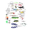 106pc Multifunctional Fishing Tackle Kit Metal Spoon Fishing Mixed Hard