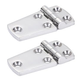 Atibin Boat Stainless Steel Hinges Hinges Hardware Ship Door Hinges Stainless Steel Marine Hatch Hinge Marine Outdoor 5 Holes (Set of 2)