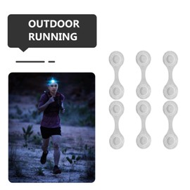 Reflective Magnetic Clips,6 PCS Reflective Warning Clips Reflector Signs Clips Child Safety Reflective Clips Reflectors Clips Suitable for Clothes,Schoolbags Night Walking,Cycling,Travel(White)