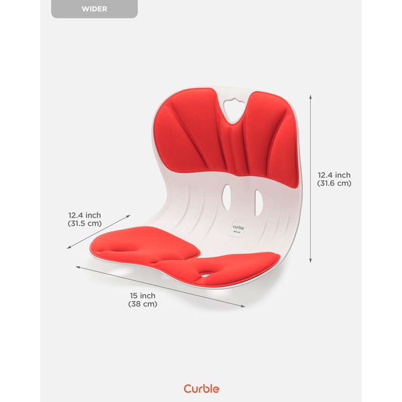 curble Wider(Standard Wide) 2PACK – Ergonomic Lower Back Chair Support,