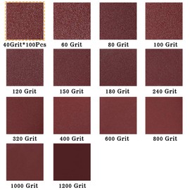 SPEEDWOX 100pcs Sanding Discs 2 inch Sandpaper 40 Grit Hook and Loop Sanding Discs for Sanders Drill Grinder Rotary Tools Attachment Woodworking Wood Auto, No Hole