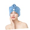 FOMIYES Hair Drying Towel Wrap Super Absorbent Microfiber Head Wrap