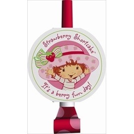 STRAWBERRY SHORTCAKE Party Favors Medallion Blowouts (8 Count)