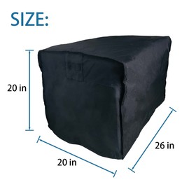 Waterproof Generator Cover 26 x 20 x 20 inch, for Most Generators 3000-6500 Watt, Heavy Duty Thicken 600D Polyester,Weather and UV Resistant
