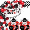 Race Car Party Banners Car Theme Black and White Checkered