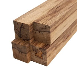 Black Limba Lumber Square Turning Blanks - 2" x 2" (4pcs) (2" x 2" x 6")