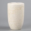 Luxury Solid Marble Toothbrush Holder – Handcrafted Champagne Beige, Heavy-Duty