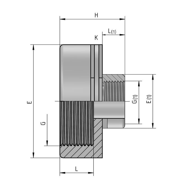 REKUBIK Reducing Sleeve 2 x Internal Thread Size 3/4 Inch