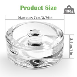 YADOBIG Fermentation Weights, Glass Weights for Fermenting, Fermentation Weights, Fermentation Weights for Fermenting Sauerkraut Kimchi, Diameter 7 cm, Pack of 4