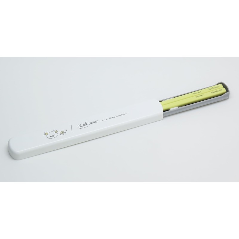 OSK Rilakkuma HS-16 Pull Lid Chopsticks Case Set