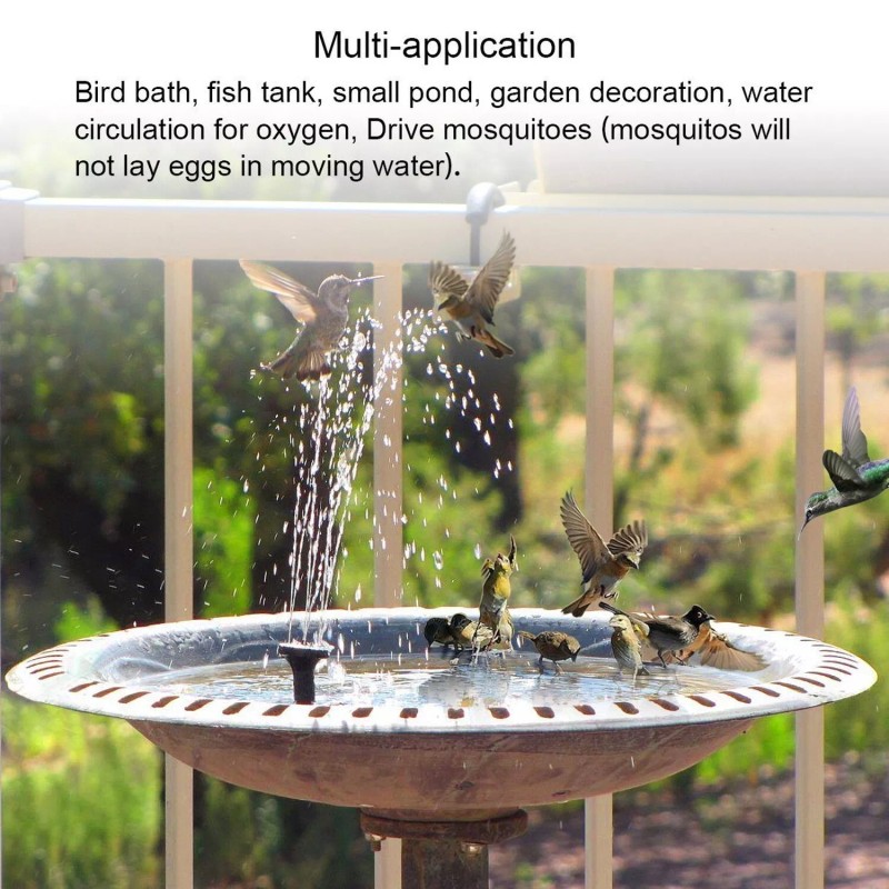 Solatec Solar Fountain, Solatec Solar Powered Bird Bath Fountain Pump
